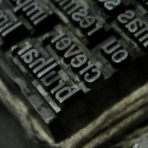 Metal typeset